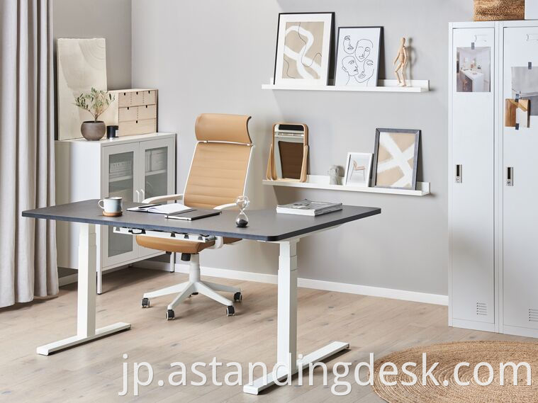 Office Dual Motor Height Adjustable Table Desk Frame